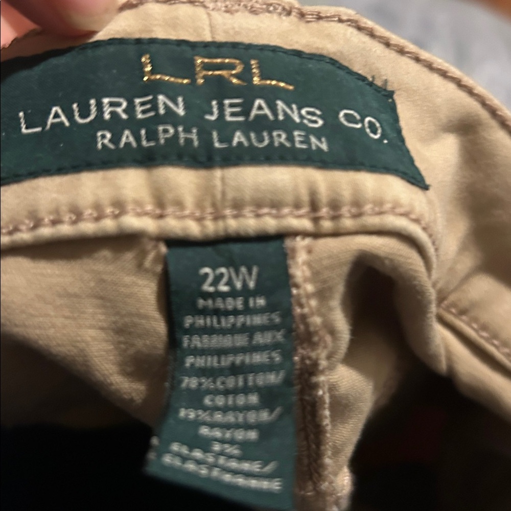 Lauren Jeans Co. Beige Pants